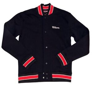 Wilson Black Jacket with Red and White Accents